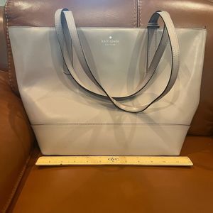 Kade Spade large tote satchel taupe